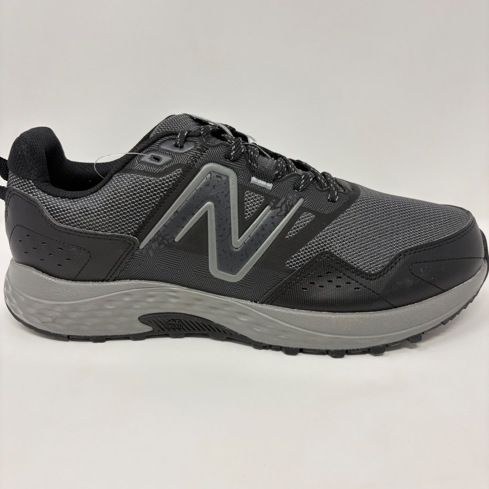 New Balance 410v8 Mens Size 14 4E Extra Wide Black Gray Trail Running Shoes